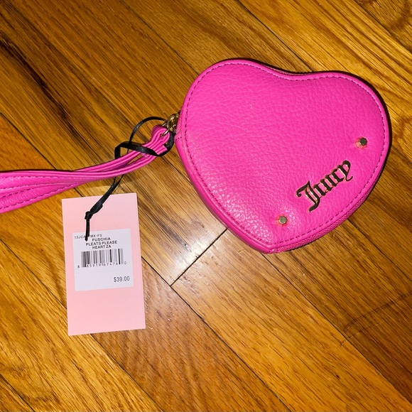 Juicy Couture Heart Shaped Coin Purse - Picture 1 of 3